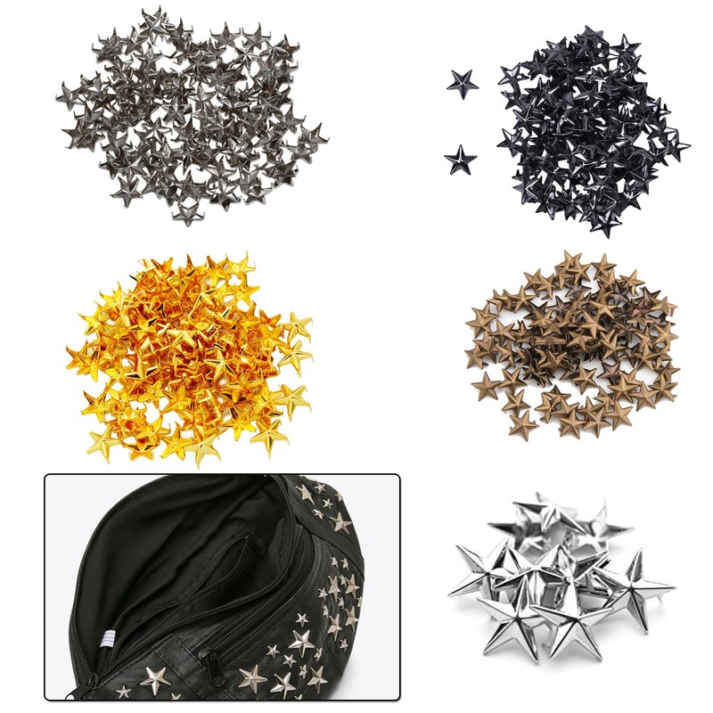 Trimming Shop Star-Shaped Studs with Spikes Hand Pressed Rivets for