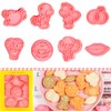 BESEK Valentine's Day Cookie Cutters: With Plunger Stamps Set, 8