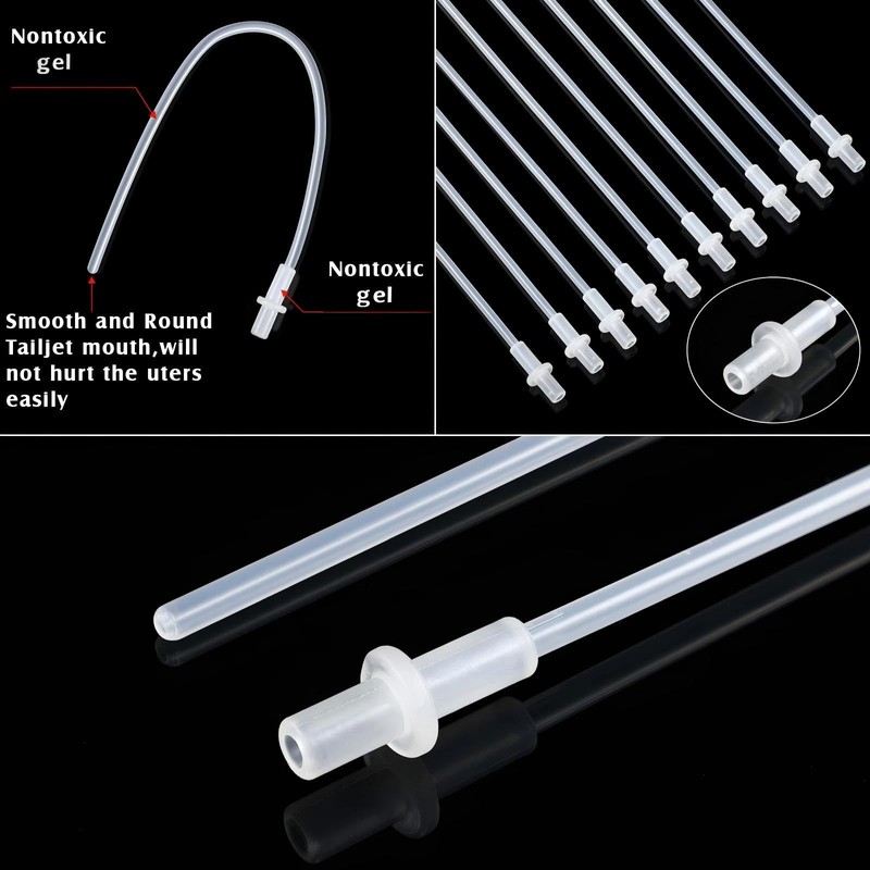 Weewooday 50 Pcs Disposable Artificial Insemination Rods Disposable Breeding Rod