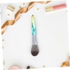 FOMIYES Crystal Makeup Brush Transparent Acrylic Foundation Brush Ice Ridge