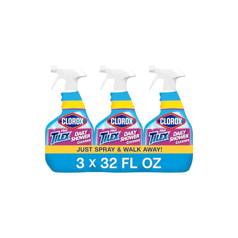 Clorox Plus Tilex Daily Shower Cleaner, 32 Fluid Ounce Spray
