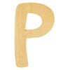 RAYHER HOBBY 6194500 Wooden Alphabet, 6 cm, P