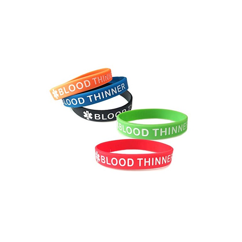 JOYID Blood THINNER Medical Alert ID Emergency Bracelet Warning Wristband