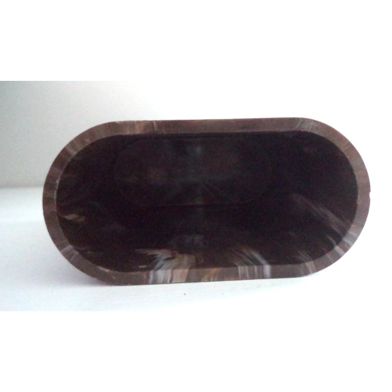 VINTAGE CRISLOID MARBLED CHOCOLATE BACKGAMMON DICE SHAKER CUP NEW OLD