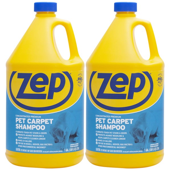 Zep Premium Pet Carpet Shampoo 128 ounce (Pack of 2)