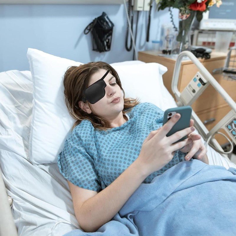 2 Pieces 3D Eye Masks, Adult Adjustable Medical Eye Masks,