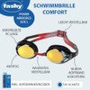 Fashy Unisex's Power Googles, Black/Golden Mirrored, Large