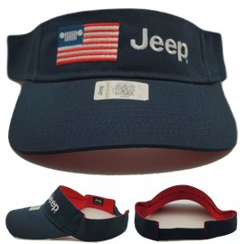Jedco JEEP New Jedco USA Grille Flag American Patriotic Blue Red Visor Era Hat Cap