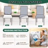 Dioxide Dining Chair Slipcovers, Removable Washable Dining Chair Covers Set