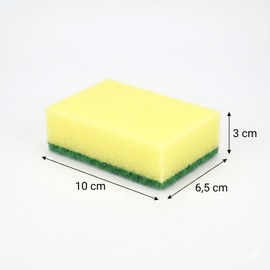 IDEA HOME MAXI Large Dish Sponges – Extra Big Cleaning Sponges with Scrub Layer – 5-Pack for Tough Stains & Heavy-Duty Kitchen Cleaning