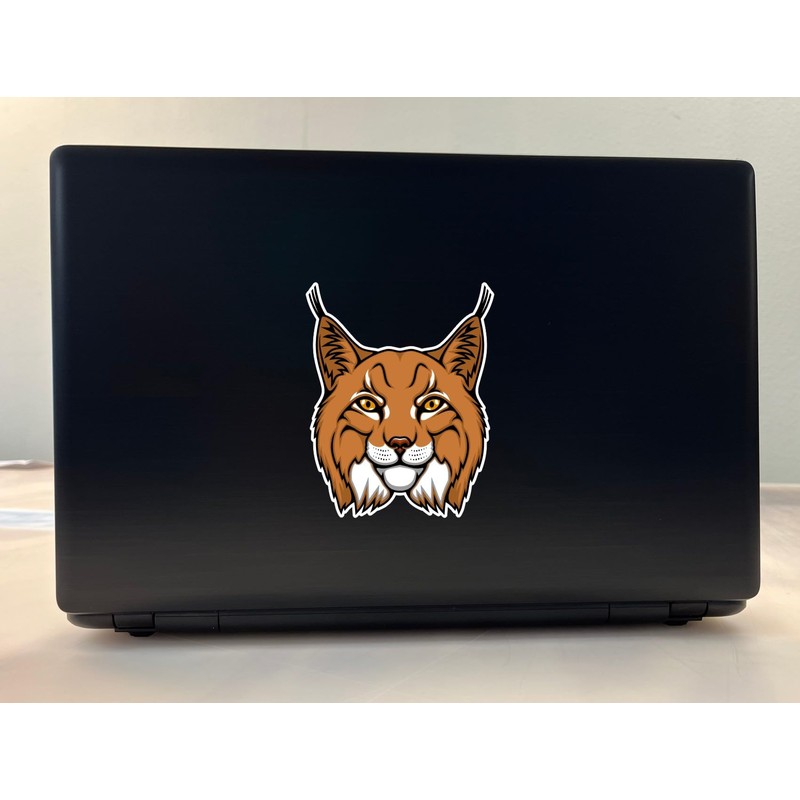 StickerTalk Bobcat Vinyl Sticker, 4 inches by 5 inches