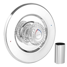 Shower Trim Kit, Compatible with Moen T470 Chateau Shower Trim Kit, for Dual Seal Cartridge Trim Kit and Single Handle Tub/Shower Trim, Includes Escutcheon, Tubes, Shower Handle and Screws, Chrome