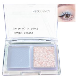 Blue Eyeshadow Palette, Glitter Eyeshadow Palettes Navy Blue Waterproof Long Lasting High Pigmented Eye Shadow Pallets for Women Make Up Matte Eyeshadows Palettes