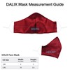 DALIX Exclusive Charmeuse Satin 3 Layer Face Mask in Red