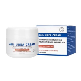 Grospe Urea Cream 40 Percent,Foot & Hand 40% Urea Cream for Dry Cracked Heels Feet Knees Elbows Hands Softening Heel Skin Repair Moisturizer Cream 5.29 OZ