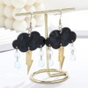Funny Cute Handmade Sparkly Large Resin Cloud Lightning Weather Dangle