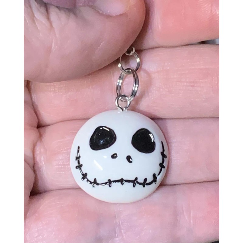 Jack Skellington Nightmare Before Christmas Charm Zipper Pull & Keychain