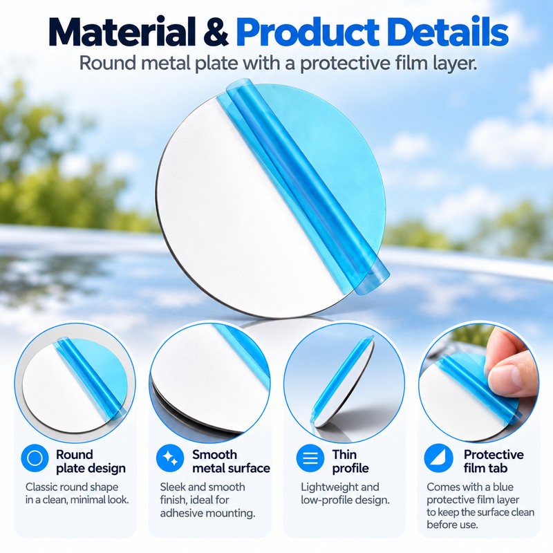 Metal Mounting Plate Sticker for Starlink Magnetic Mounts – Iron