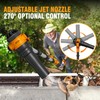 Alloyman Roof Gutter Cleaning from The Ground,40V Cordless Leaf Blowers