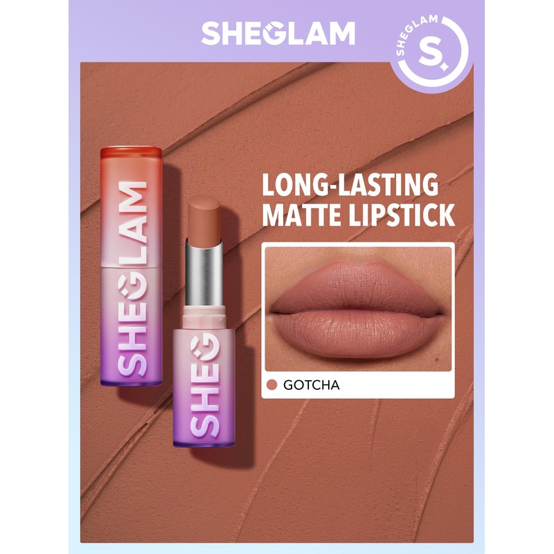 SHEGLAM Dynamatte Boom Waterproof Matte Lipstick Long Lasting Transfer Proof
