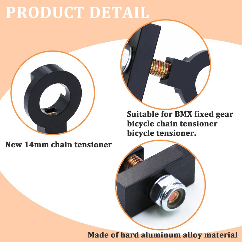 Cawla New 14mm Chain Tensioner for BMX Fixed Gear Bicycle