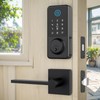 Secusly Smart Door Lock Set, Fingerprint Door Lock with Lever
