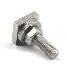 Zerniple M8x30mm Heavy Duty T Shaped Slot Bolts 304 Stainless Steel T Track Bolt For Roof Rack(10 Pieces), Silver