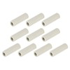 sourcing map 10pcs 5mm Dia Ceramic Tube Insulated Electronic Wire