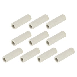sourcing map 10pcs 5mm Dia Ceramic Tube Insulated Electronic Wire Bundle Heat Insulation Protection Single Bore,8mm x 30mm