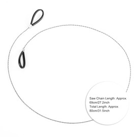 Outdoor Steel Wire Saw Scroll Camping Hiking Mini Saw Anti-Rust Hand Cord Saw Tool