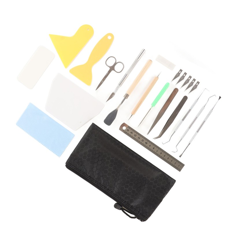 Craft Vinyl Weeding Set 22 Pcs Practical Ruler Carving Pen