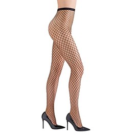 Natori Womens Maxi Net Tights Black XL One Size