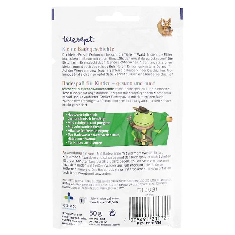 TETESEPT Rx00E Children's Bathing Fun Crinkle Bath 50 g