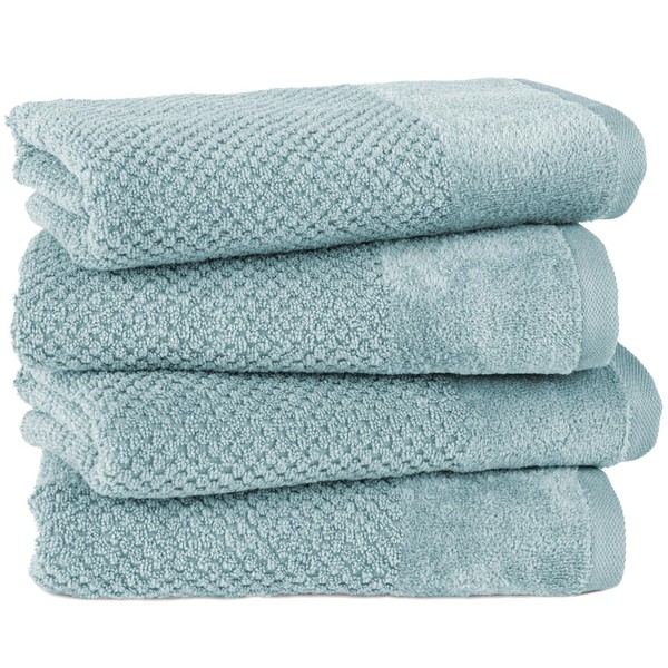 Pure Label 4-Piece Hand Towel Set with Hanging Loops, Made