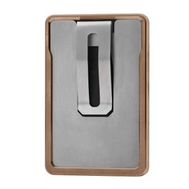 Nium Classic Men's Card Case, Money Clip, Thin, Made in Japan, Geralduralumin, Hard, IC Card, Touch Payment Compatible, Mini Wallet, Credit Card Case, Card Slots, Titanium Gold