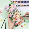 Lightwish Square Watercolor Journal,2 Pack Total 48 Sheets,100% Cotton,300gsm/140lb,Acid-Free,Cold Press