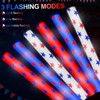 Junkin 24 Pcs 4th of July Glow Sticks Bulk 15.8"