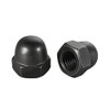 uxcell Hex Cap Nuts - 10Pcs M10 Dome Nuts Carbon