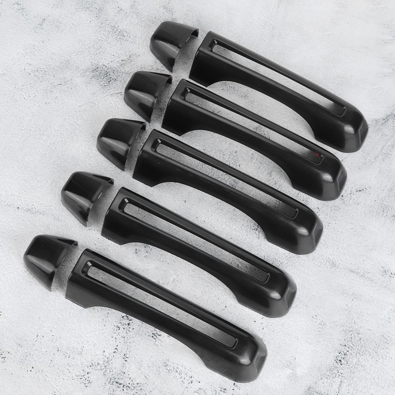 5pcs/set Car Door Handle Inserts Cover Kit Exterior Decoration Fit