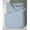 Plain Dyed Cotton Percal Blue 200TC Flat Sheet 240 x