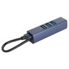 USB to Ethernet Adapter 4 Ports 100Mbps 5Gbps Aluminium Alloy
