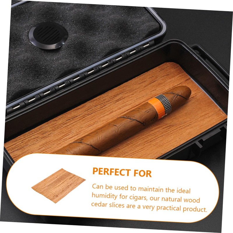 Healeved 2sheets Cedar Sheets for Humidor Boxes Cedar Freshener Thick