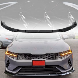dtouch Front Bumper Lip Splitter Chin Spoiler Glo Black For KIA K5 GT GT-line 2020-2024