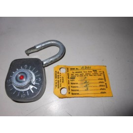 NOS Vintage Antique Gougler Lock Company Keyless Combination Lock 1933