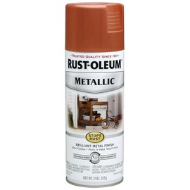 Rust-Oleum 7273830 Stops Rust Metallic Spray Paint, 11 oz, Copper