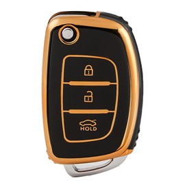 OFFCURVE Key Case Car Key Cover Key Case Protective Cover for Hyundai i10 i20 i30 i40 ix20 ix25 ix30 ix35 ix45 ix55 Elantra Sonata Tucson Santa Fe Accent Creta Verna