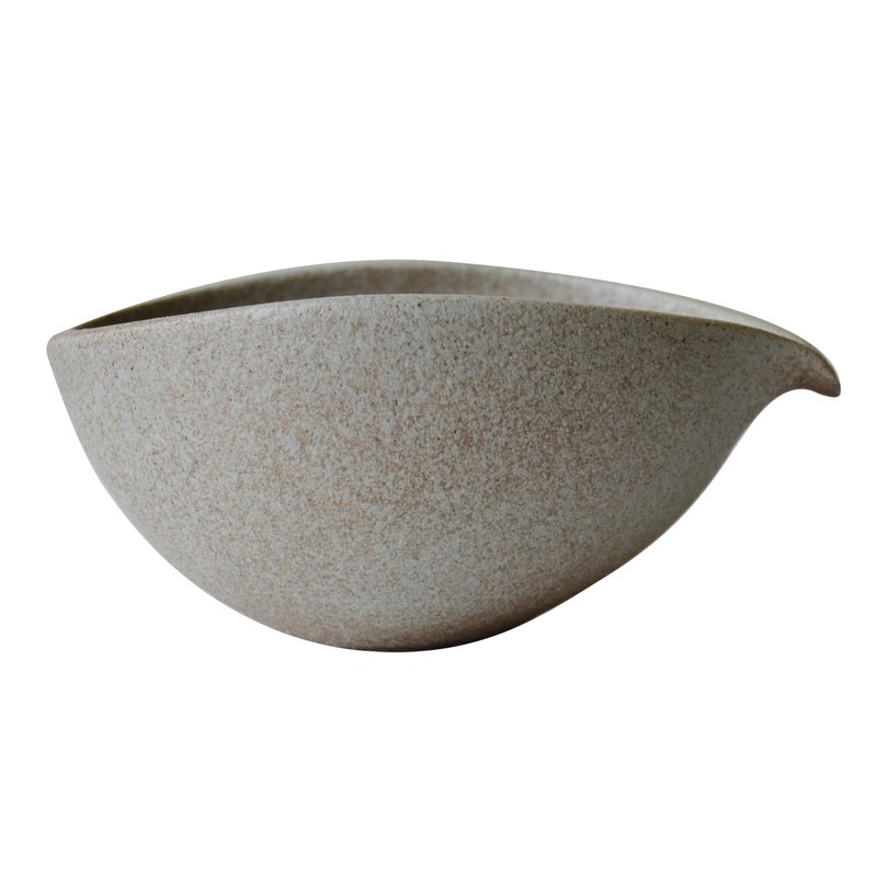 Katakuchi Ball Medium Bizen Style Matcha Bowl, 6.1 fl oz