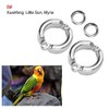 10Pcs Bird Foot Rings Metal Parrot Leg Ring Outdoor Fly