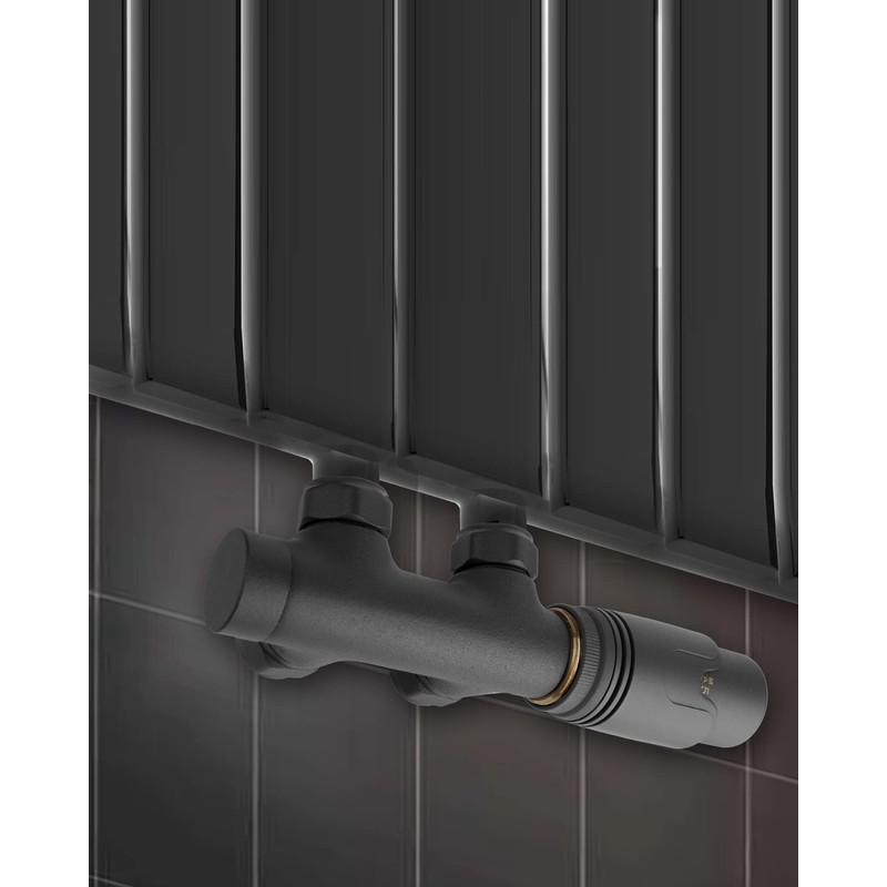 S SIENOC H-valve connection set, centre connection/radiator valves, thermostat for