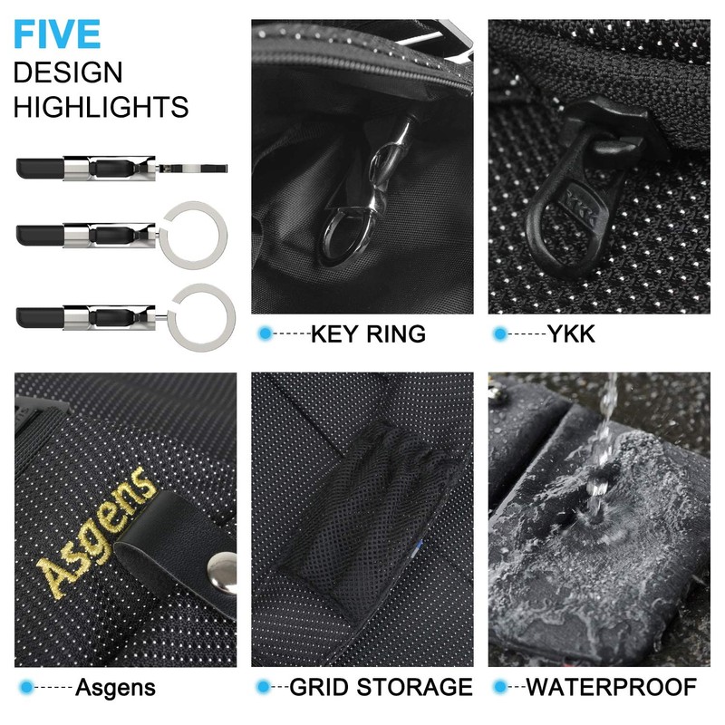 Asgens Anti-theft Hidden Bags Multi-purpose Security Bag Adjustable Underarm Shoulder